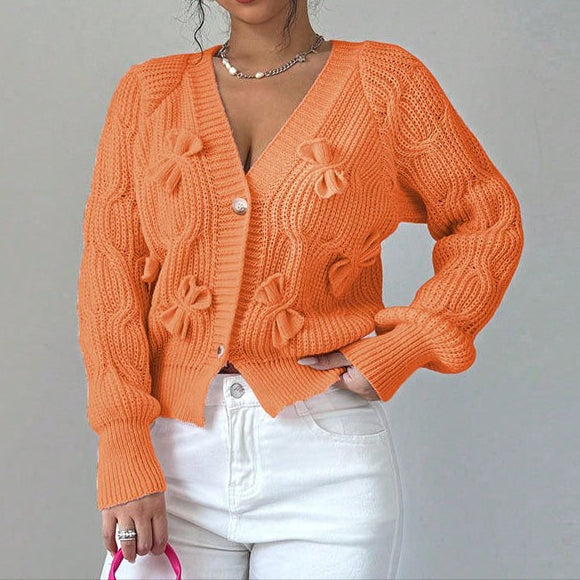 Pull tressé en maille pour femmes - Alana