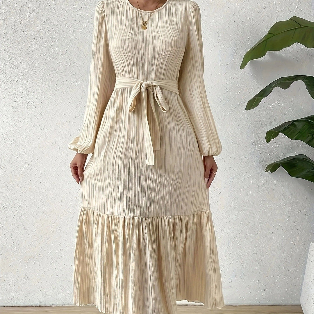 Robe plissée à manches longues - Althia