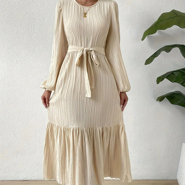 Robe plissée à manches longues - Althia