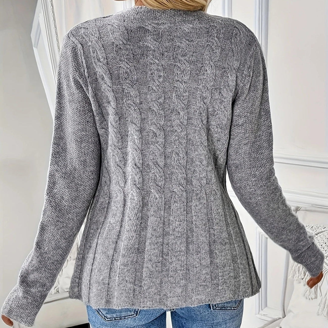 Cardigan en tricot tressé - Marivonne