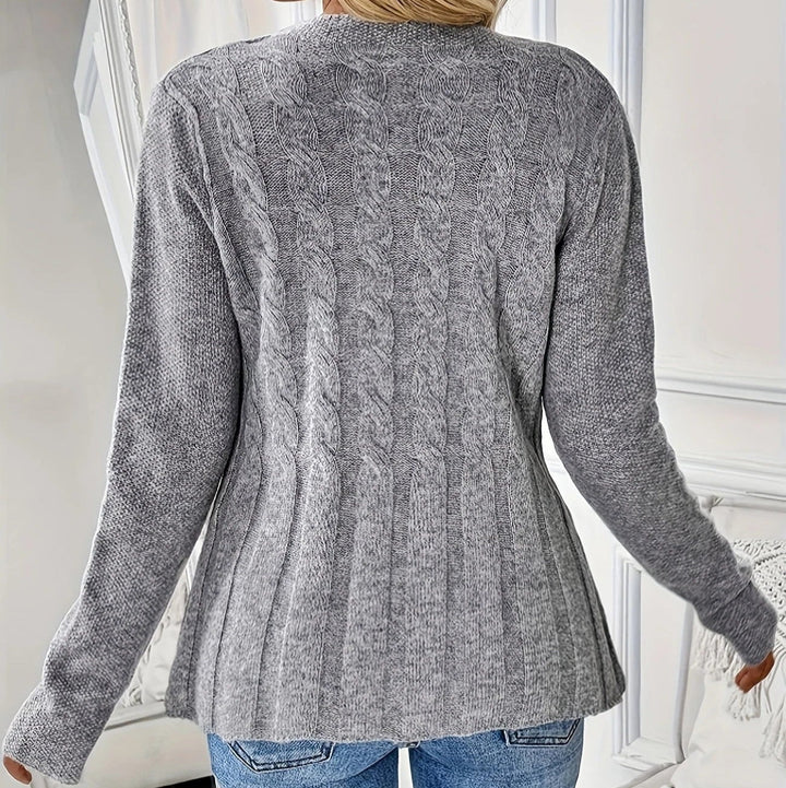 Cardigan en tricot tressé - Marivonne