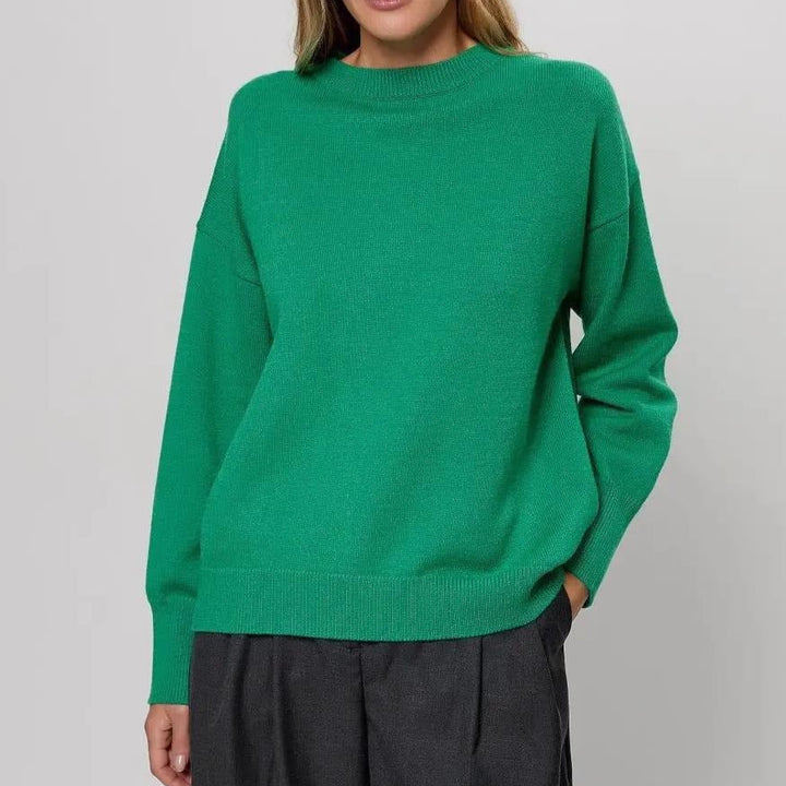 Pull à col rond en maille épaisse - Elva
