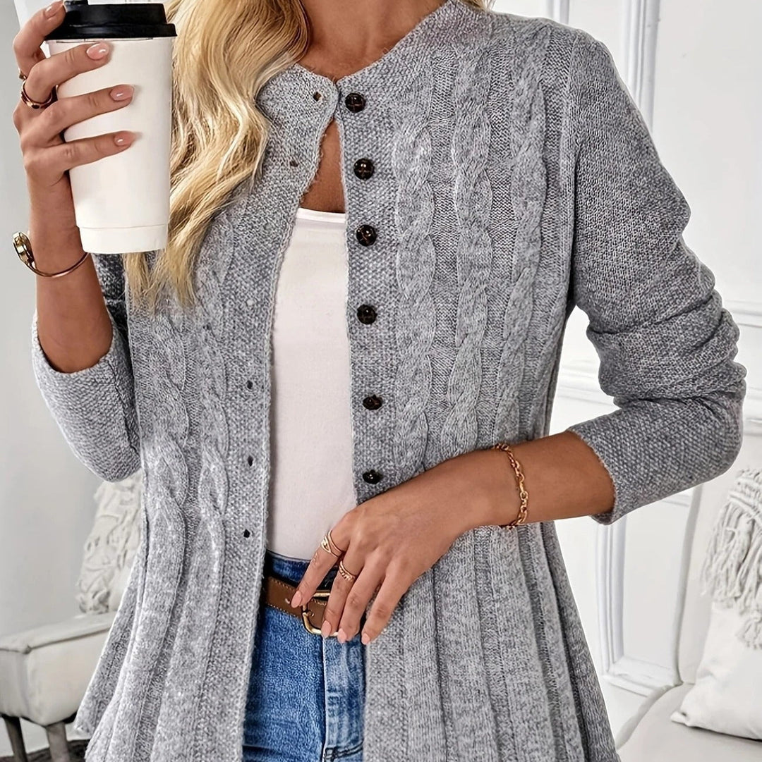 Cardigan en tricot tressé - Marivonne