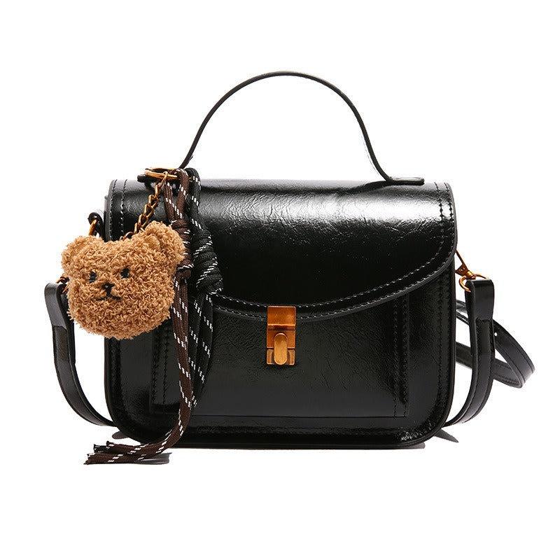 Sac à bandoulière en cuir synthétique pour femme design structuré - Manon