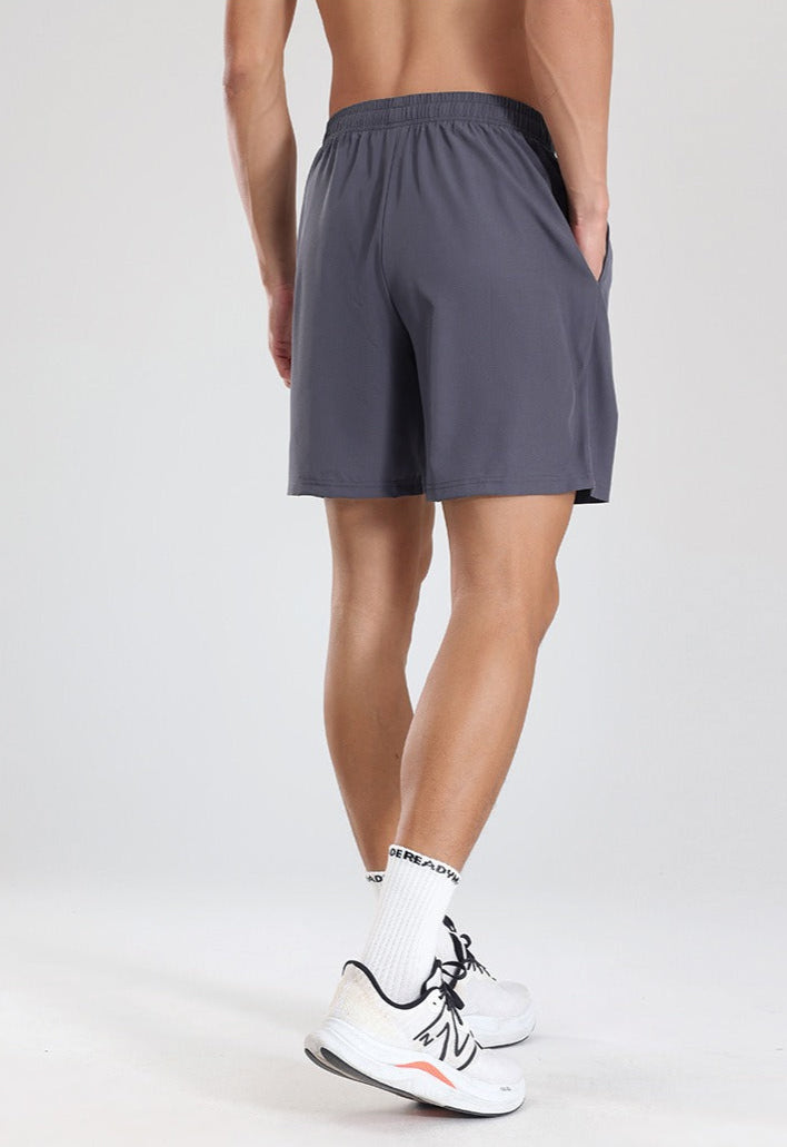 Short de sport pour homme en tissu technique respirant avec coupe droite - Dennis