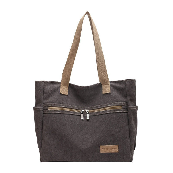 Sac à bandoulière en toile résistante Poches extérieures - Eliane