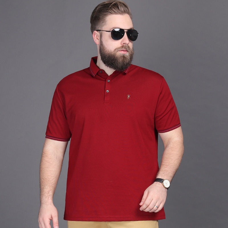 Polo classique homme en coton piqué à col contrasté - Henrik