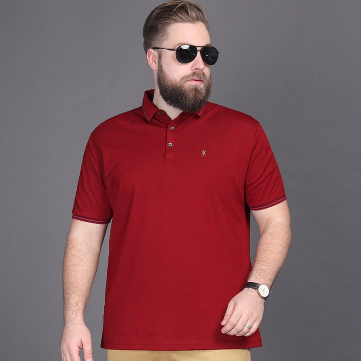 Polo classique homme en coton piqué à col contrasté - Henrik