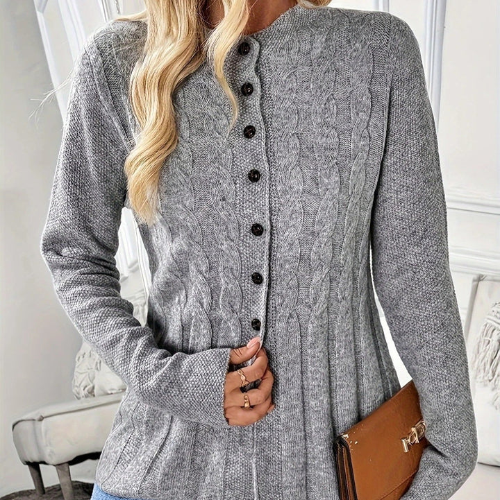 Cardigan en tricot tressé - Marivonne