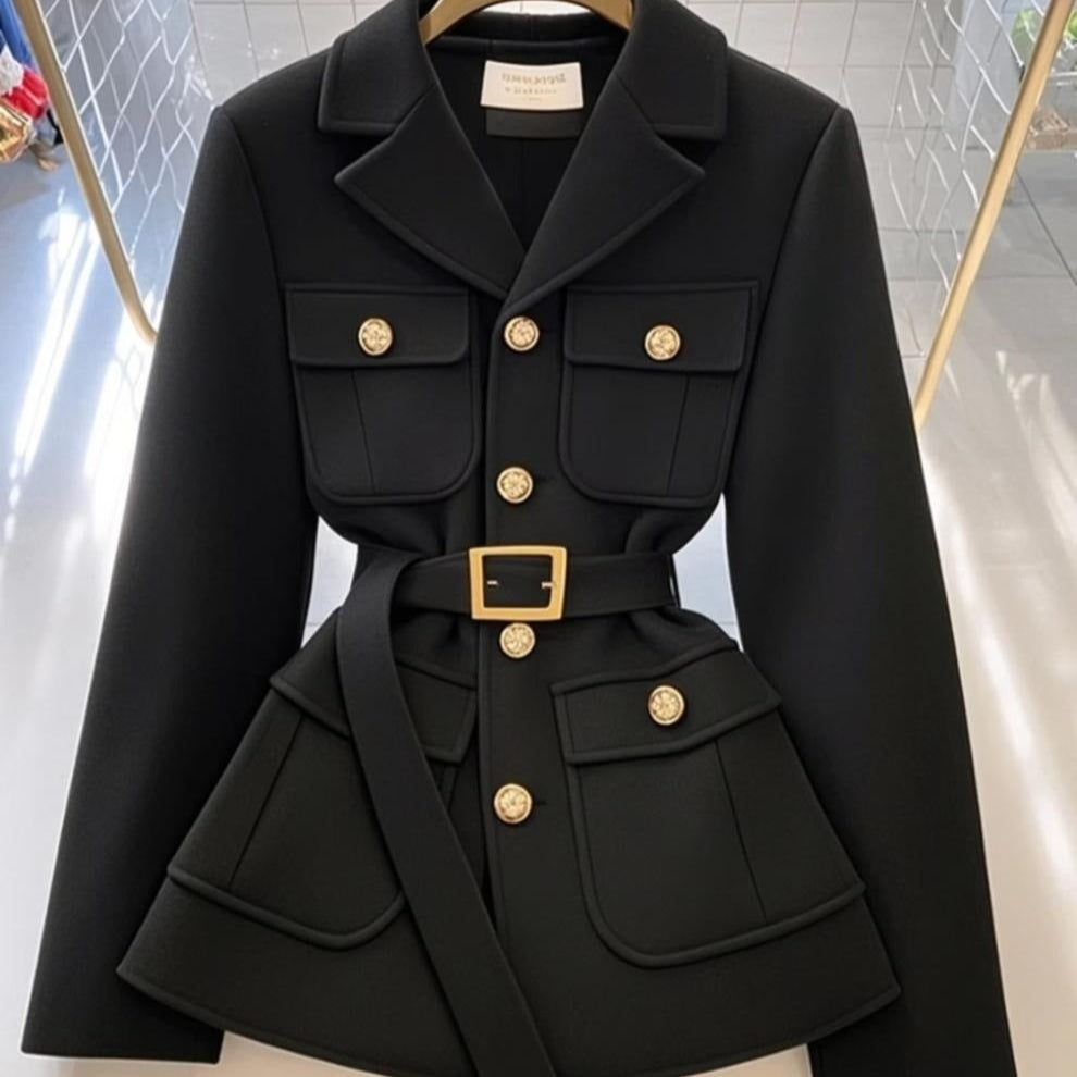 Blazer femme avec ceinture et poches - Lorane