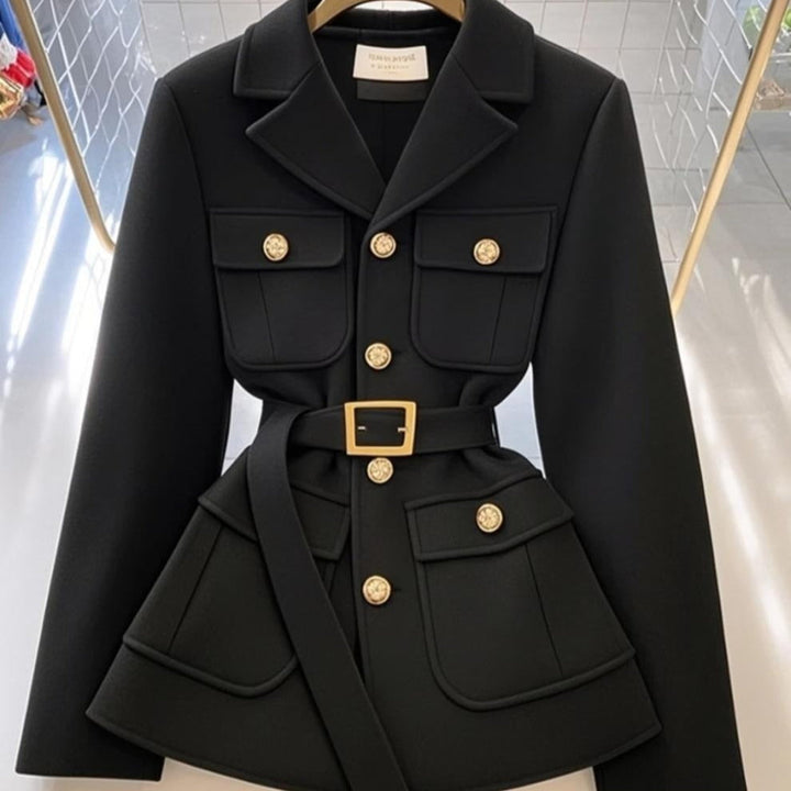 Blazer femme avec ceinture et poches - Lorane