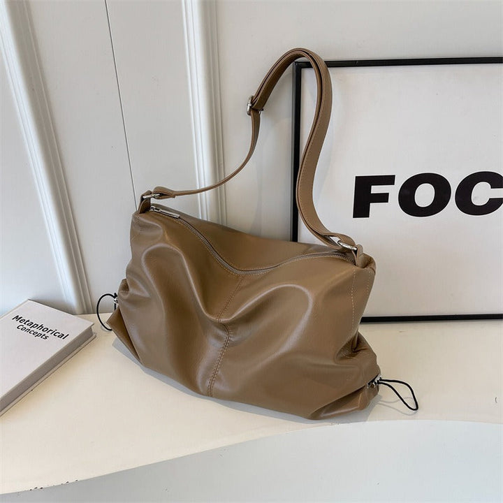 Sac à bandoulière fluide à effet de cuir pour femme - Léa