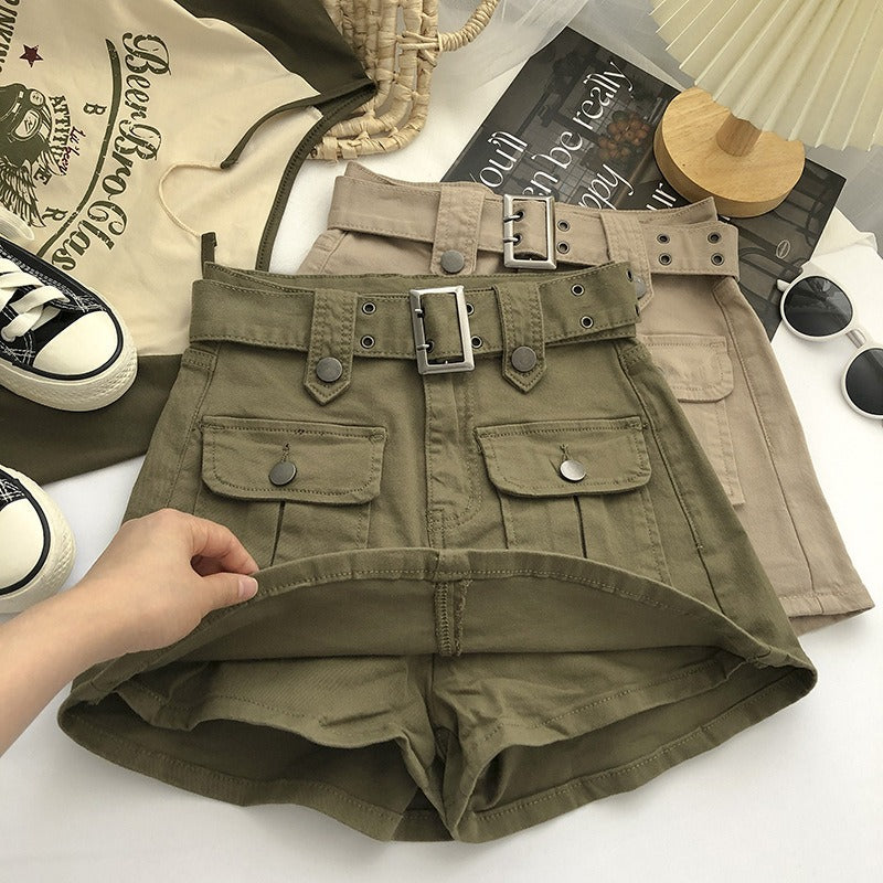 Short cargo femme taille haute - Levria