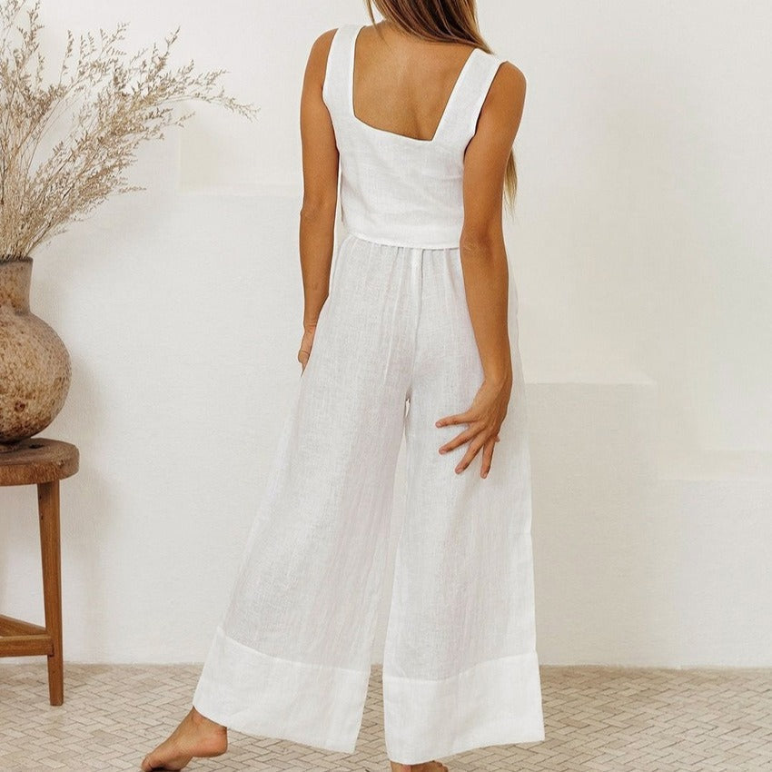 Ensemble de jarretelles en lin pour femmes - Martina