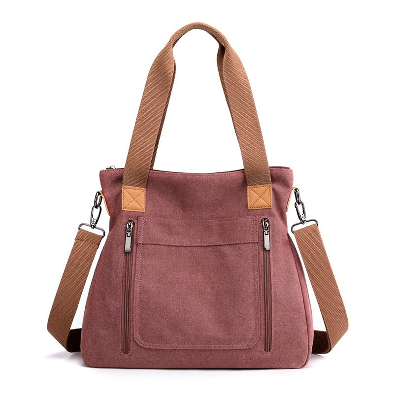 Sac fourre-tout en toile solide et décontractée pour femmes avec double poignée - Marisol