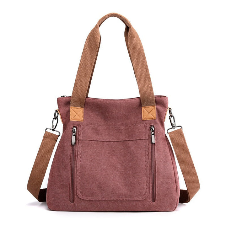 Sac fourre-tout en toile solide et décontractée pour femmes avec double poignée - Marisol