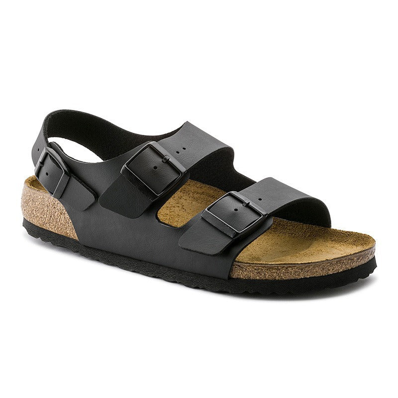 Sandales orthopédiques pour hommes en bio synthétique à triple boucle de confort - Renata