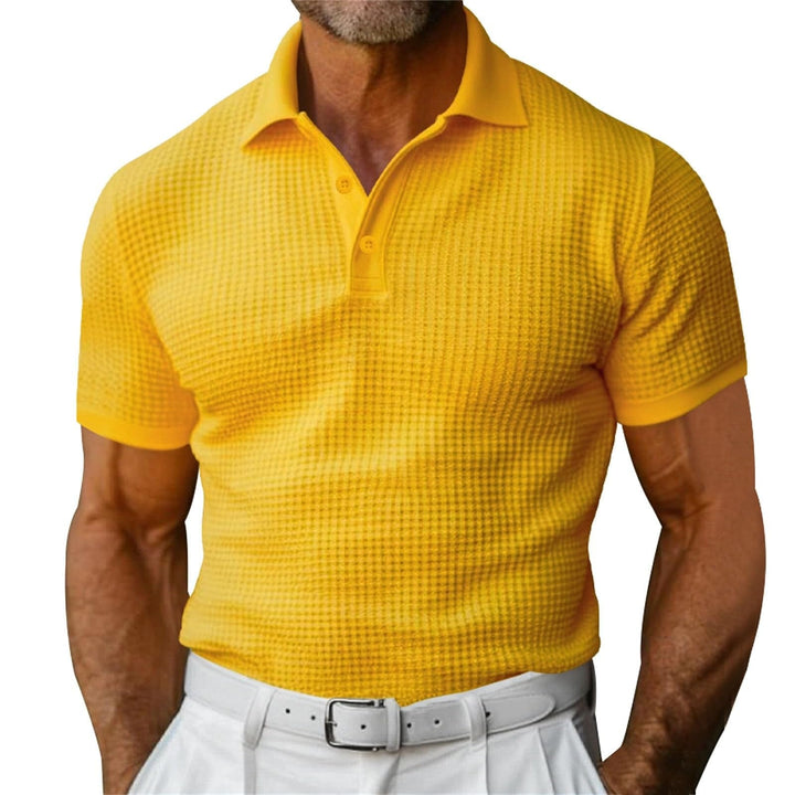 Polo classique gaufré pour hommes - Dorian