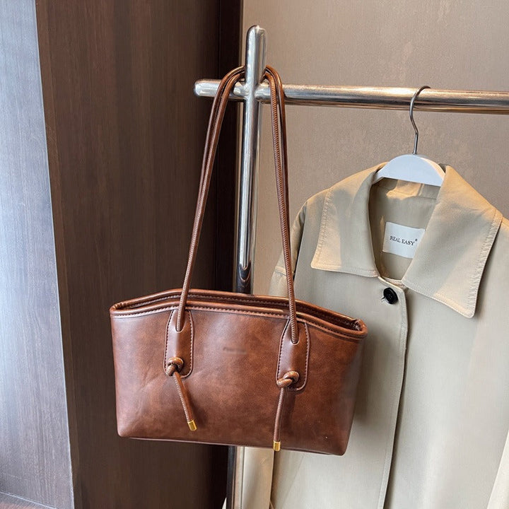 Sac à bandoulière en cuir synthétique pour femme de style structuré - Mireia