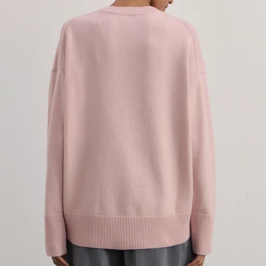 Pull à col rond en maille épaisse - Elva