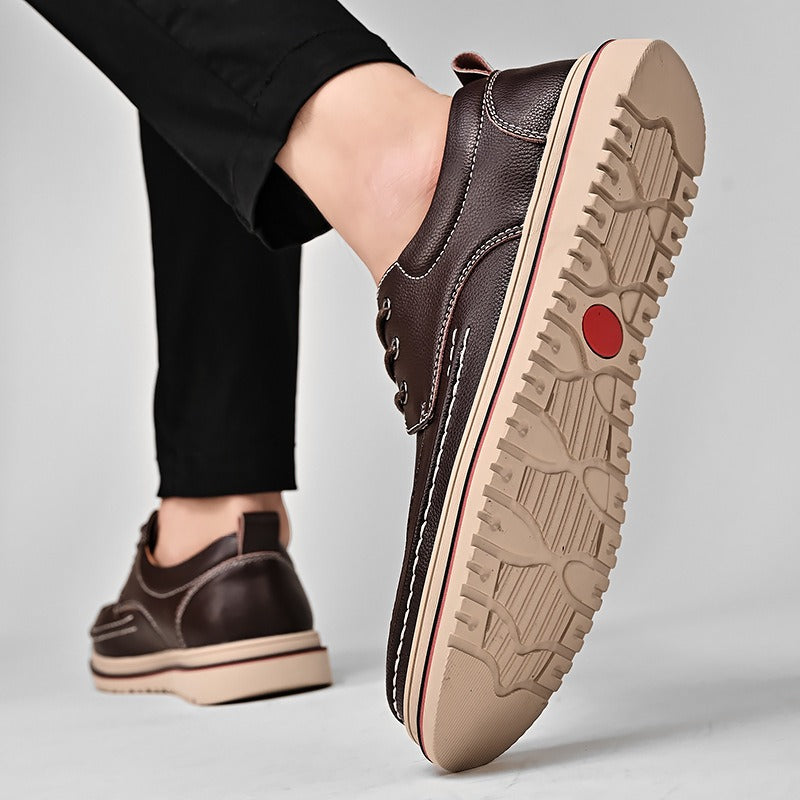 Chaussures décontractées pour hommes en cuir synthétique avec semelles antidérapantes - Eduardo