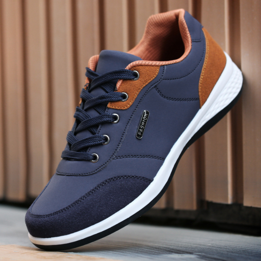 Baskets casual en cuir synthétique pour hommes - Óscar