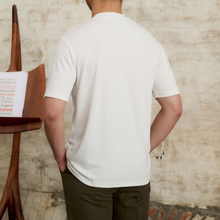 T-shirt homme tissu doux et extensible coupe classique - Elias