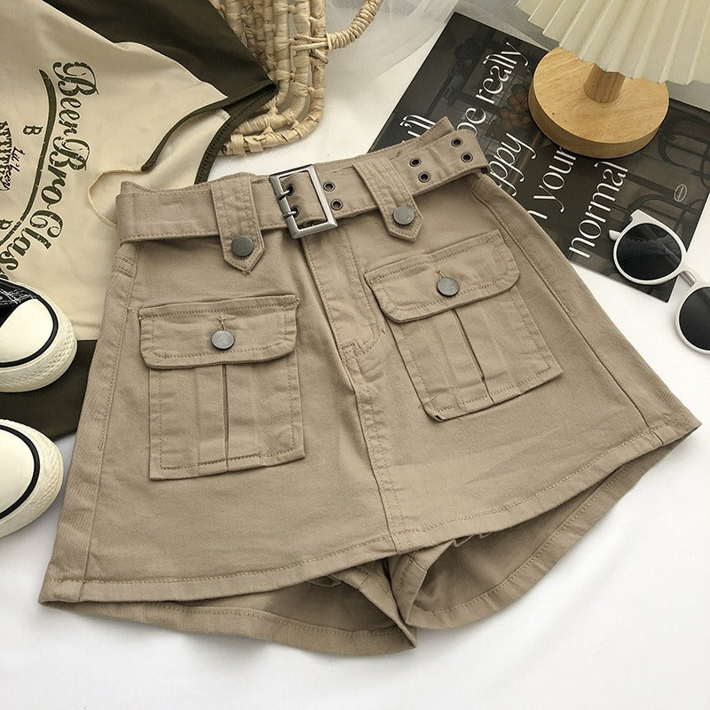 Short cargo femme taille haute - Levria