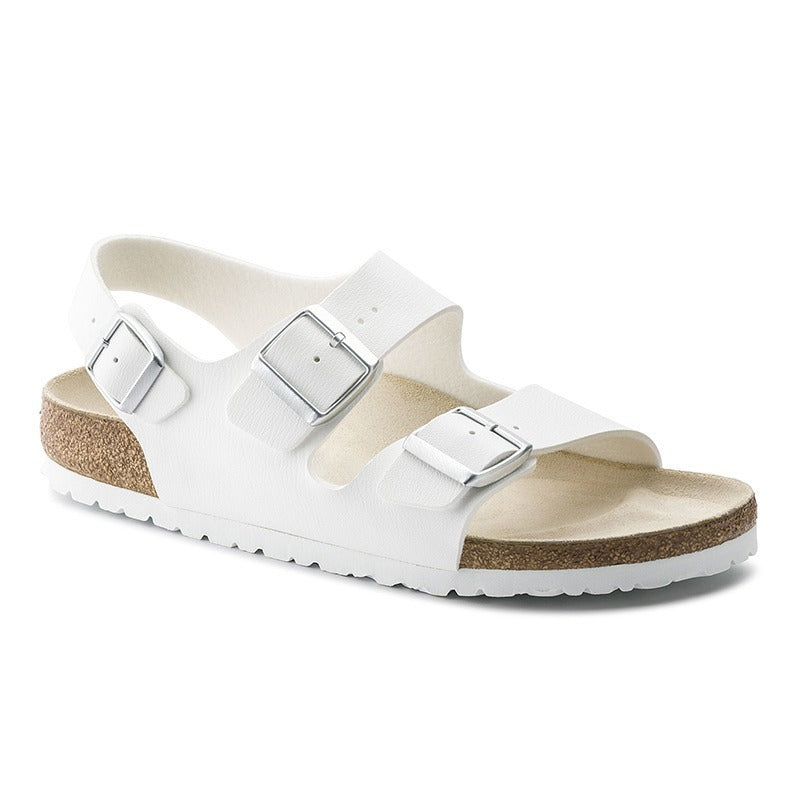Sandales orthopédiques pour hommes en bio synthétique à triple boucle de confort - Renata