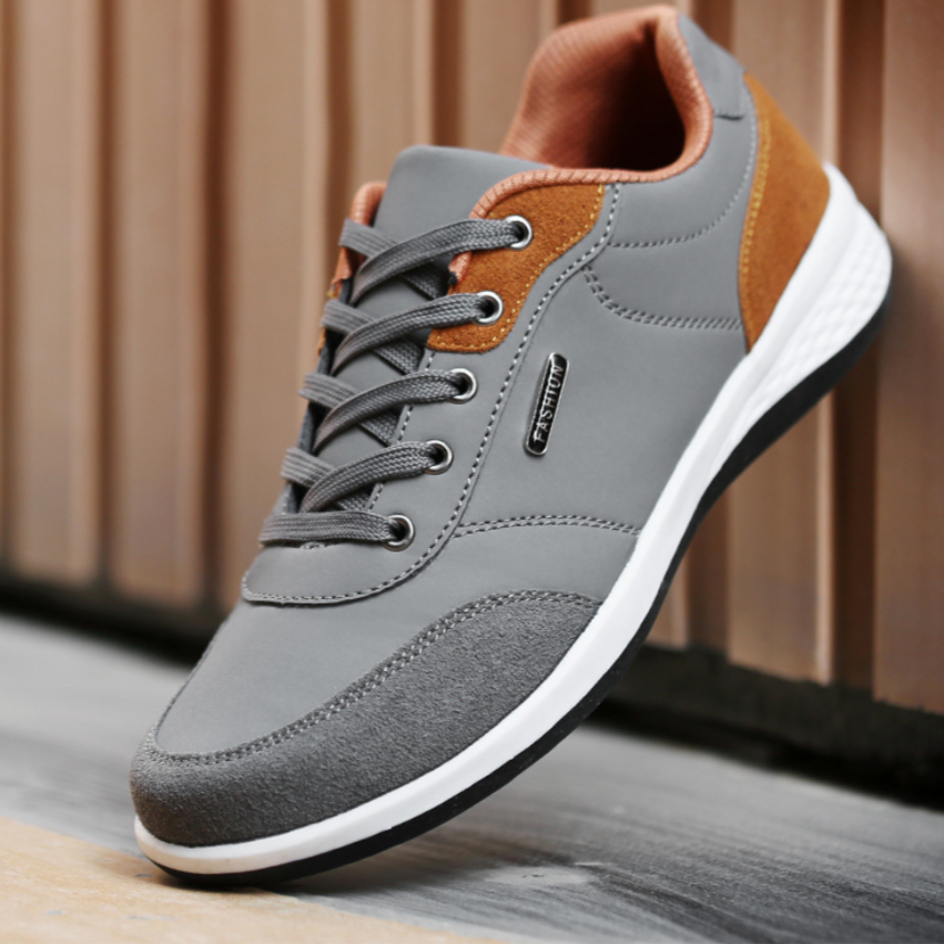 Baskets casual en cuir synthétique pour hommes - Óscar