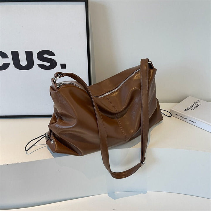 Sac à bandoulière fluide à effet de cuir pour femme - Léa