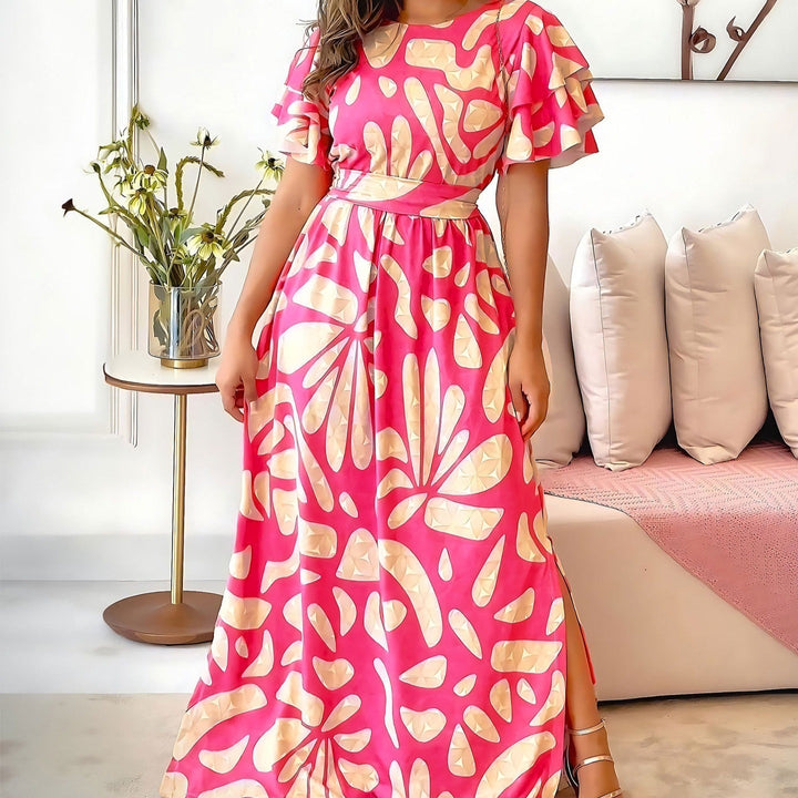 Robe longue à épaules dénudées femme - Adara