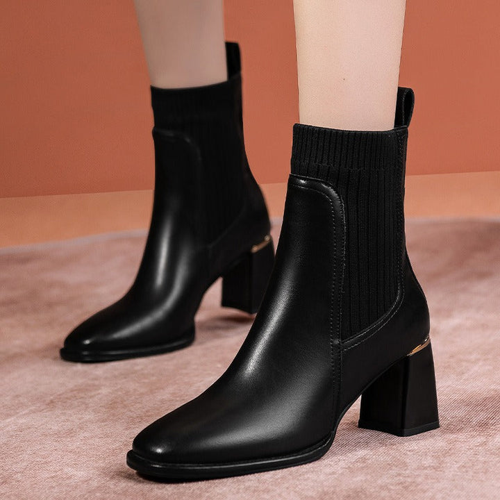 Bottines à talons larges et élastiques - Erendira
