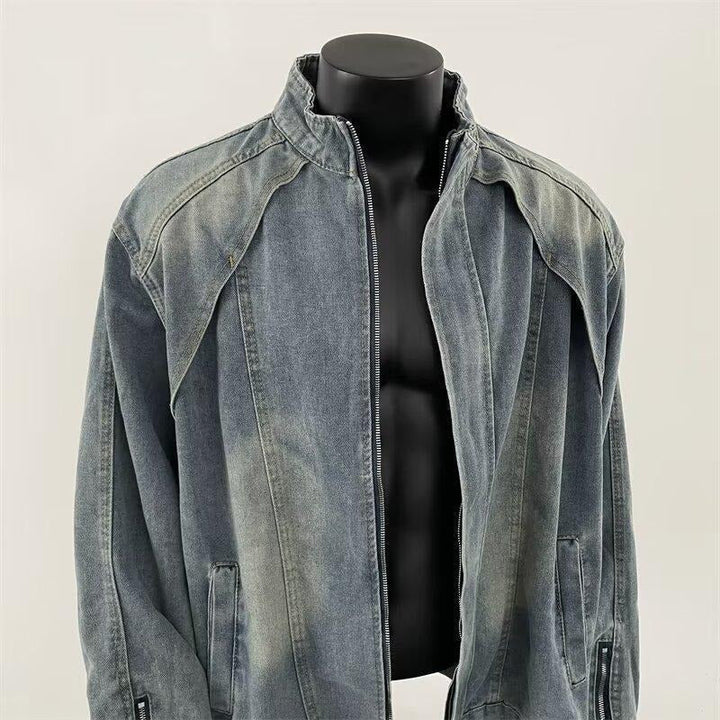Veste en jean homme effet délavé - Partew