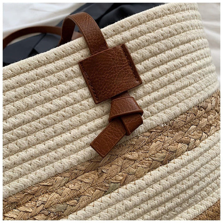 Sac à main tressé de style estival pour femmes - Loretta