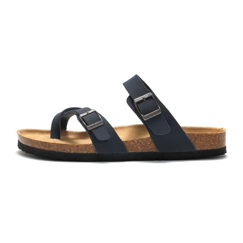 Sandales plates pour femmes avec brides croisées et boucles - Ninfa