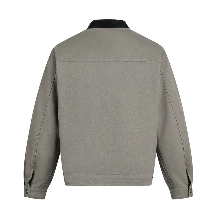 Veste homme effet daim avec fermeture à boutons-pression - Ernesto