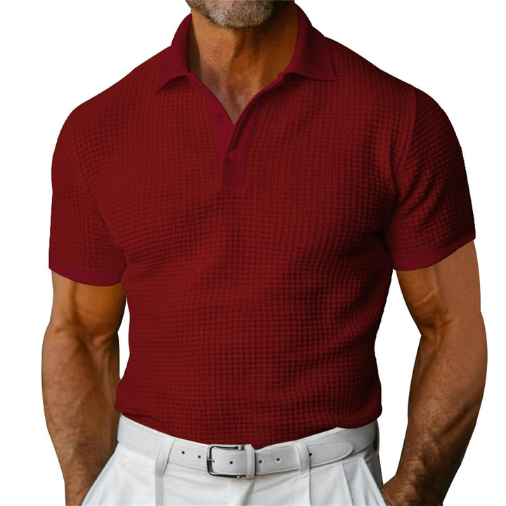 Polo classique gaufré pour hommes - Dorian