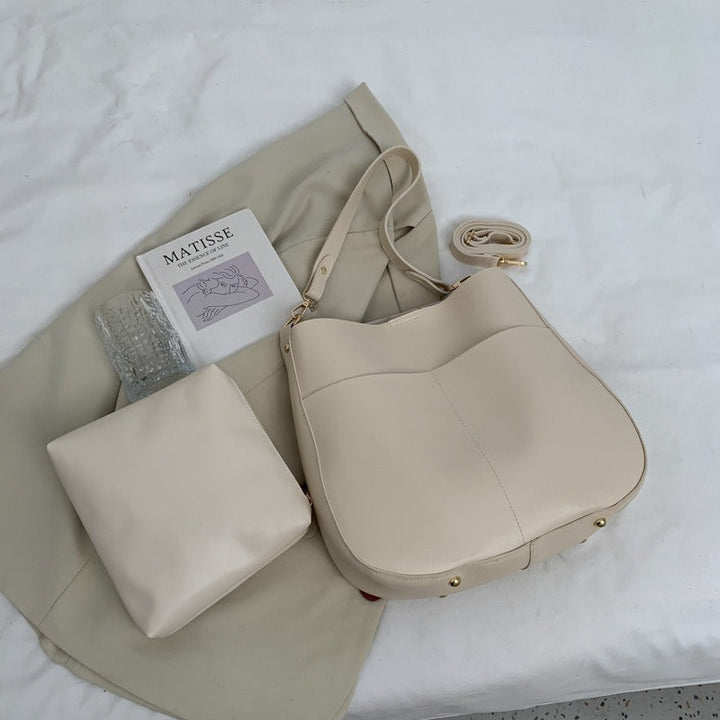 Sac à bandoulière en cuir synthétique de style minimaliste pour femmes - Teresa