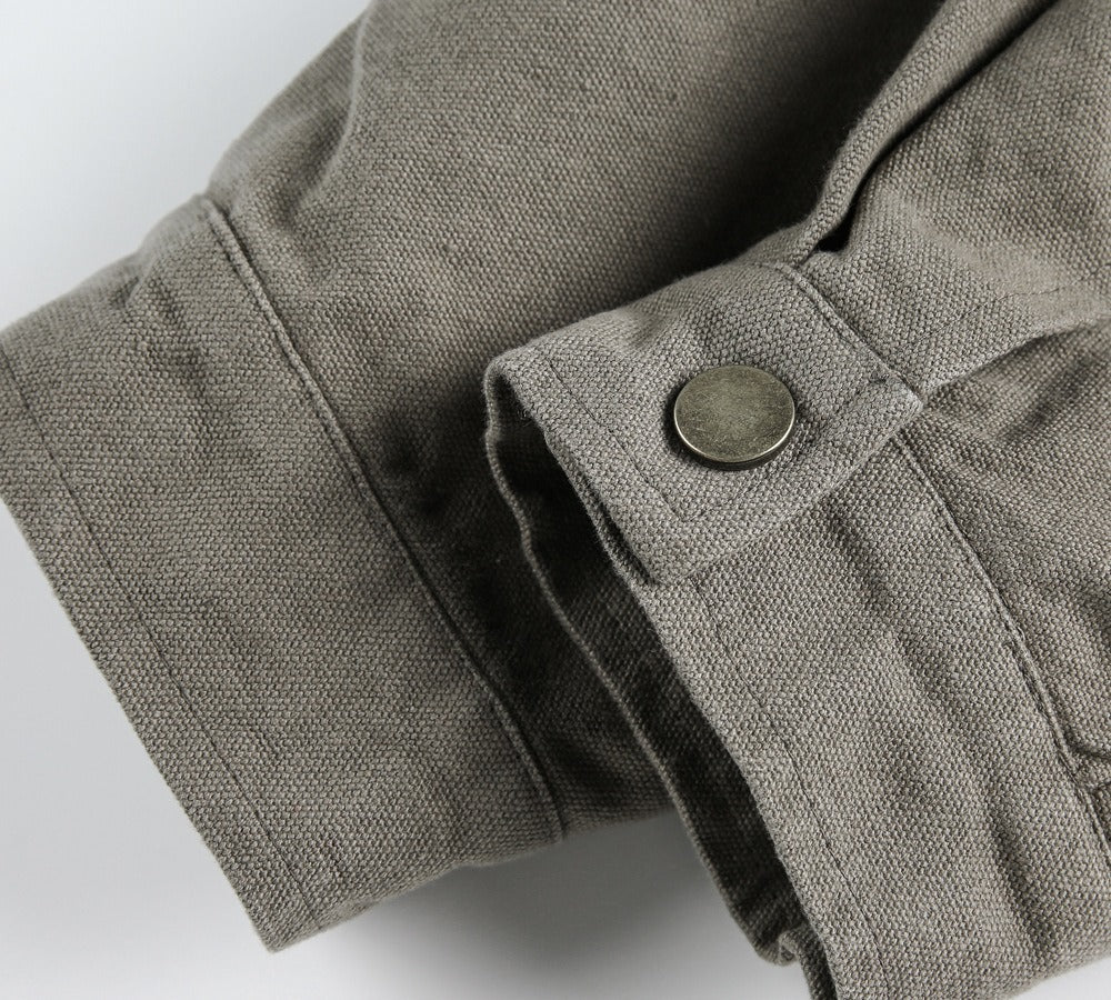 Veste homme effet daim avec fermeture à boutons-pression - Ernesto