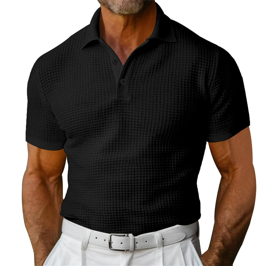 Polo classique gaufré pour hommes - Dorian