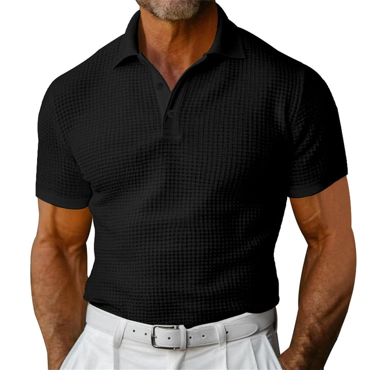 Polo classique gaufré pour hommes - Dorian