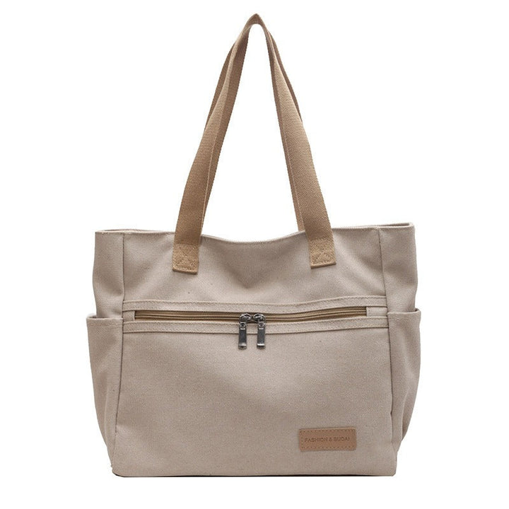 Sac à bandoulière en toile résistante Poches extérieures - Eliane