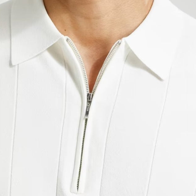 Polo en maille fine pour homme avec col moderne - Marc
