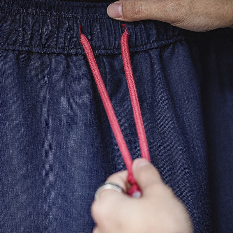 Pantalon homme en coton à coupe décontractée et cordon de serrage - Maximo