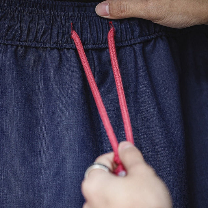 Pantalon homme en coton à coupe décontractée et cordon de serrage - Maximo
