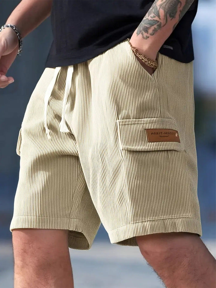 Bermuda homme en coton côtelé style urbain - Camus