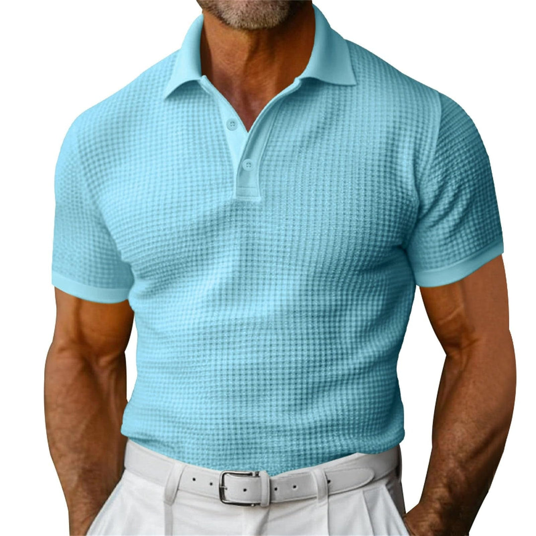 Polo classique gaufré pour hommes - Dorian