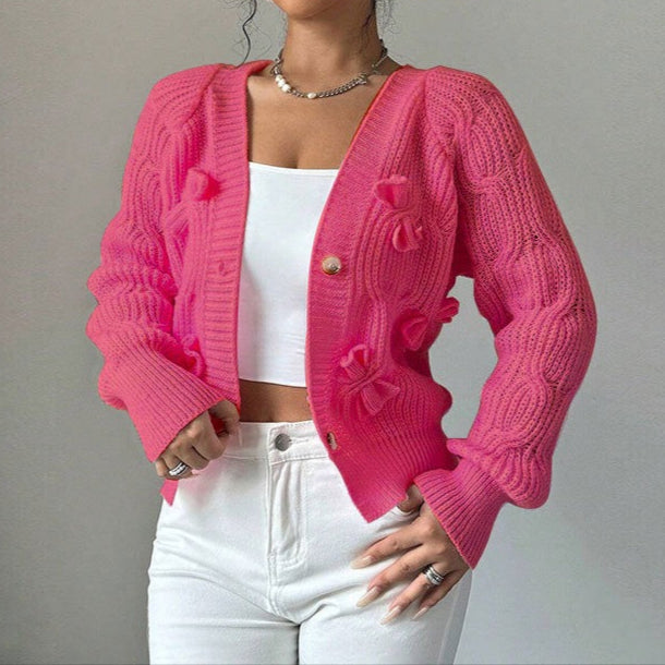 Pull tressé en maille pour femmes - Alana