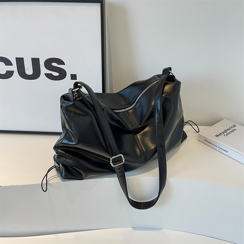 Sac à bandoulière fluide à effet de cuir pour femme - Léa